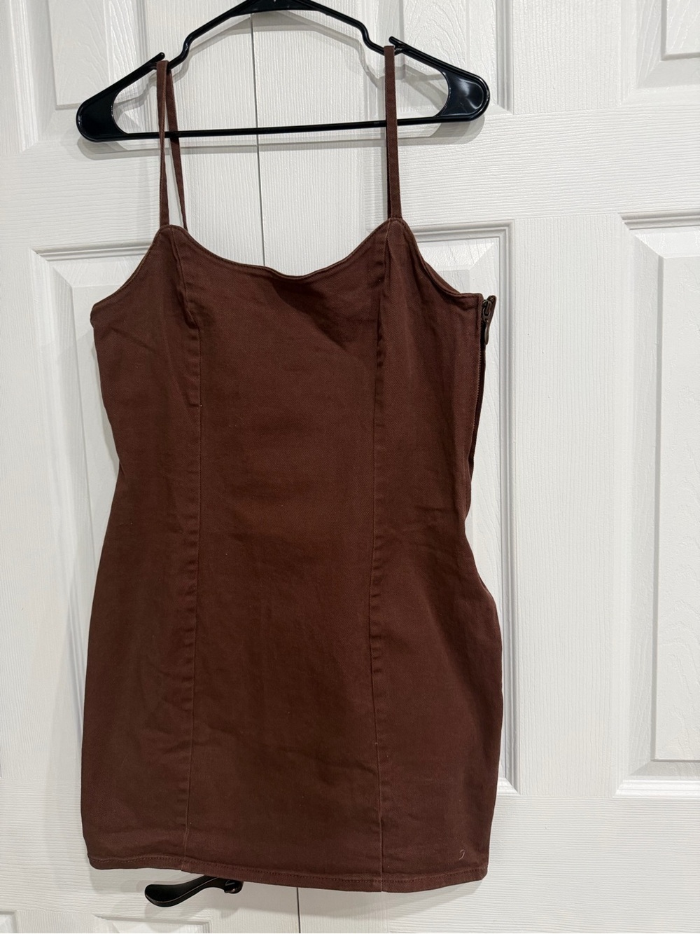 H&M Brown Cami Dress with Spaghetti Straps